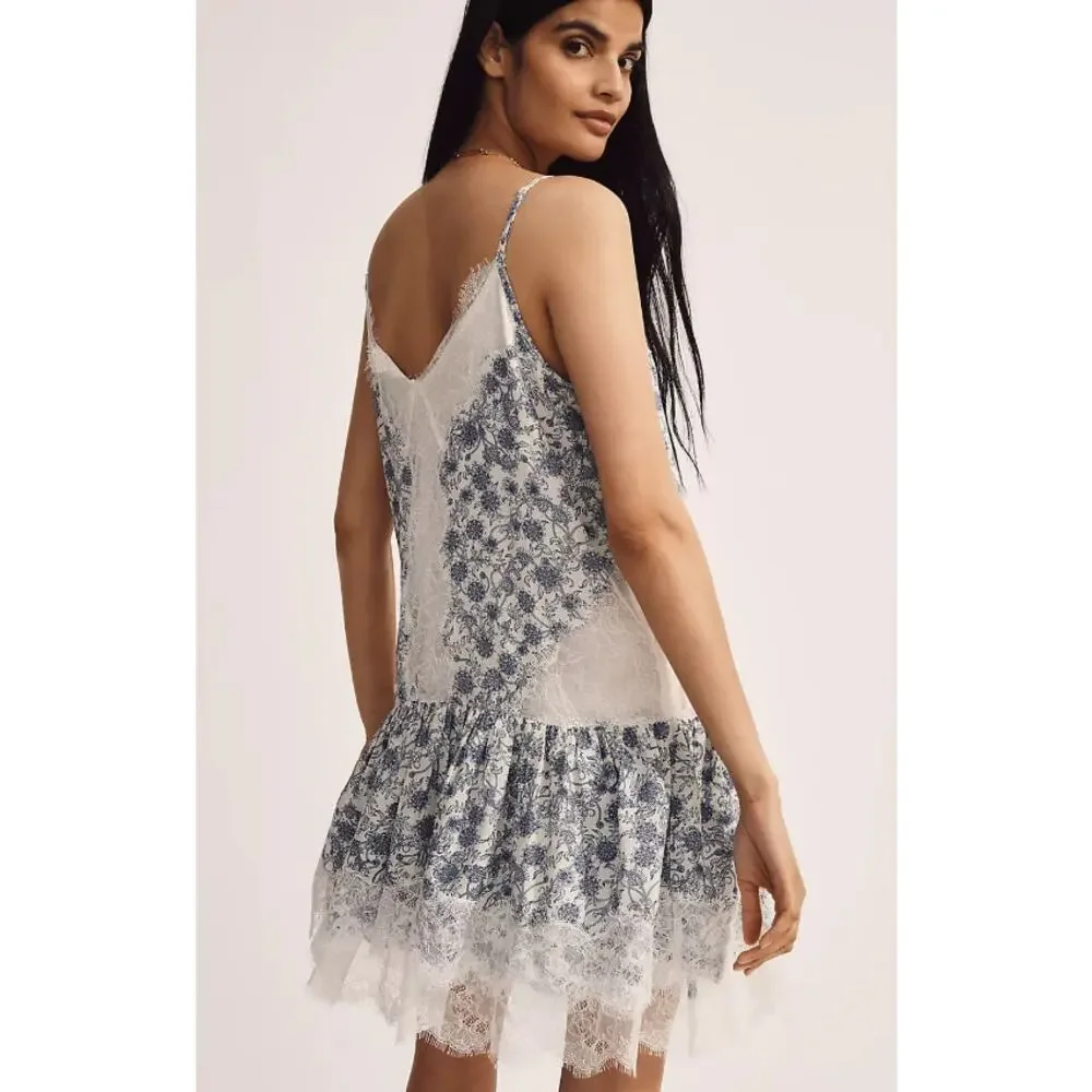 New Anthropologie Sleeveless Lace Mini Dress - XS - Picture 2 of 3